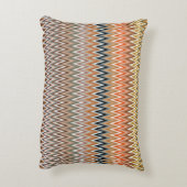 Multicolor Zigzag Pattern Accent Kussen (Achterkant (Verticaal))