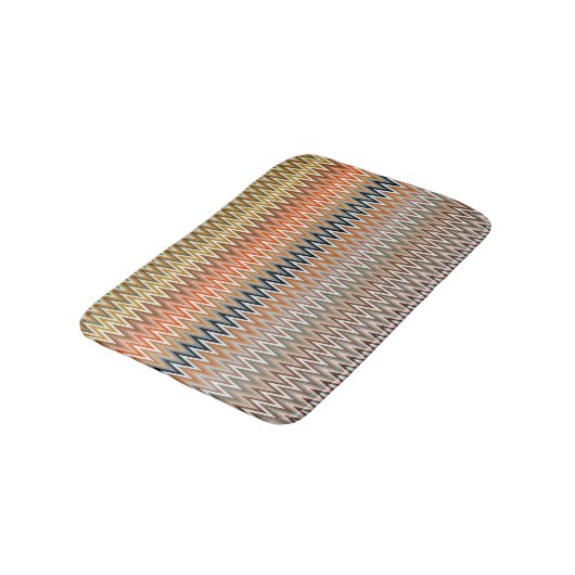 Multicolor Zigzag Pattern Badmat (Gekanteld)