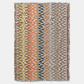 Multicolor Zigzag Pattern Deken (Voorkant Verticaal)