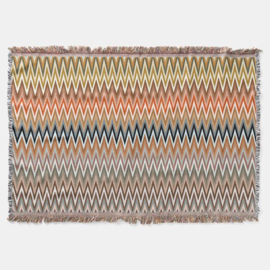 Multicolor Zigzag Pattern Deken (Voorkant)