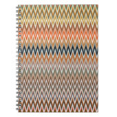 Multicolor Zigzag Pattern Notitieboek (Voorkant)