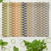 Multicolor Zigzag Pattern Theedoek (Gevouwen)