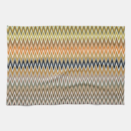 Multicolor Zigzag Pattern Theedoek (Horizontaal)