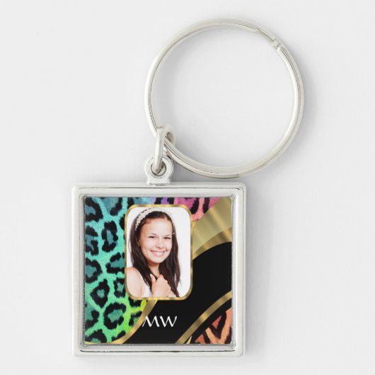Multicolore luipaard sleutelhanger (Voorkant)