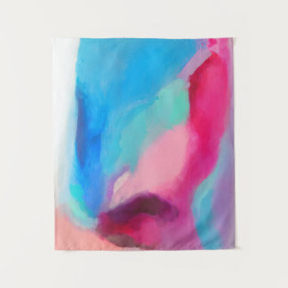 Multicolored abstract painting wandkleed