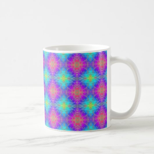 Multicolored Abstracte gepatterde Mok (Rechts)