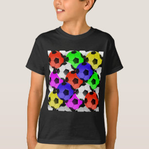 Multicolored American Soccer of Football T-shirt