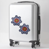 Multicolored Australia aboriginal art decal Sticker (Koffer)