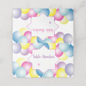 Multicolored ballon Birthday party (Buitenkant ongevouwen)