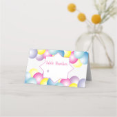 Multicolored ballon Birthday party (Achterkant)