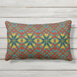 Multicolored Bohemian Print Moderne Tribal Ethnic Buitenkussen