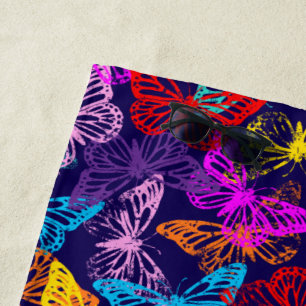 Multicolored Butterflies Pattern Strandlaken