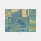 Multicolored Circles & Panels Fleece Deken (Voorkant (Horizontaal))