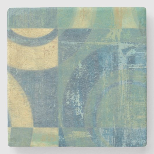 Multicolored Circles & Panels Stenen Onderzetter (Voorkant)