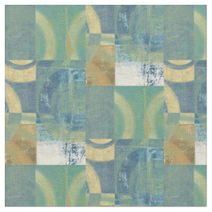Multicolored Circles & Panels Stof