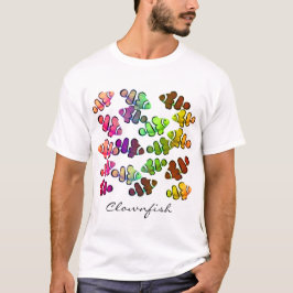 Multicolored Clownfish School T-Shirt