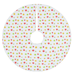 Multicolored confetti op wit kerstboom rok