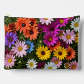Multicolored Daisy Flowers Pouch Etui (Voorkant)