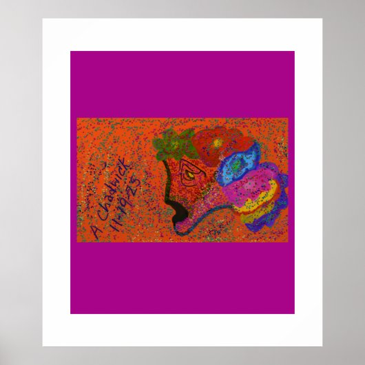 Multicolored Fish Pattern Poster (Voorkant)