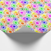 Multicolored Flowers Cadeaupapier (Hoek)