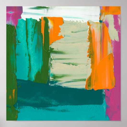 Multicolored Free Expression Painting Poster (Voorkant)