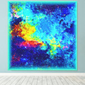Multicolored Galaxy Design. Bestel nu Canvas Afdruk (Insitu (Houten vloer))