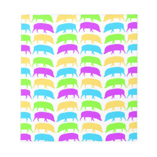 Multicolored Geel Groen Paars Blauwe Notepa Notitieblok