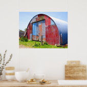 Multicolored gegolfd staal poster (Keuken)