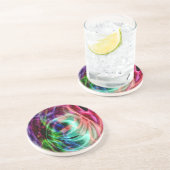 Multicolored Glow Zandsteen Onderzetter (Zijkant)