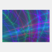 Multicolored-golvende stralen inpakpapier vel (Voorkant)