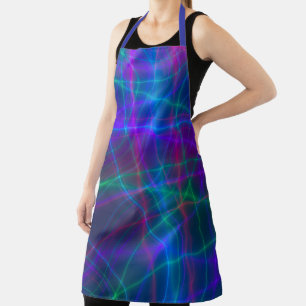 Multicolored-golvende stralen schort