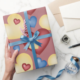 Multicolored harten. Naadloos patroon. Cadeaupapier