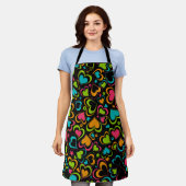 Multicolored Hearts Schort (Gedragen)