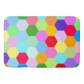 Multicolored Hexagon Pattern Badmat (Voorkant)