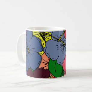 Multicolored Hibiscus Flowers #1 Koffiemok
