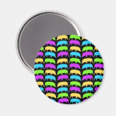 Multicolored Hogs Magnet Magneet (Voorkant / Achterkant)