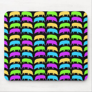 Multicolored Hogs Mousepad Muismat