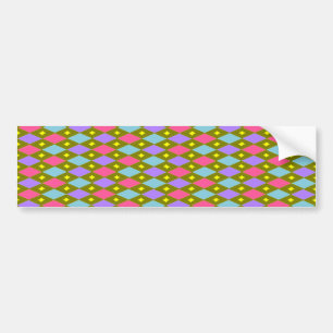 Multicolored Honeycomb Uw keuze Bumpersticker