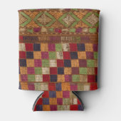 Multicolored Indian Quilt Print Blikjeskoeler (Voorkant)