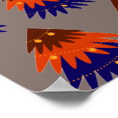 Multicolored kerstboom - Poster (Hoek)