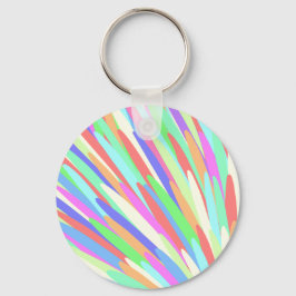 Multicolored lijnen Abstract ontwerp Sleutelhanger
