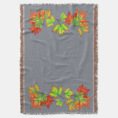 Multicolored Maple Leaves Deken (Voorkant Verticaal)