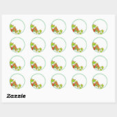 Multicolored Maple Leaves Ronde Sticker (Vel)