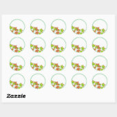 Multicolored Maple Leaves Ronde Sticker (Vel)