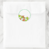 Multicolored Maple Leaves Ronde Sticker (Tas)
