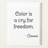 Multicolored pixel creation planner (Achterkant)