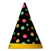 Multicolored Polka Dots Feesthoedjes (Rechts)