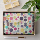 Multicolored Polka Dots Tissuepapier (Geschenk)