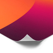 Multicolored psychedelische achtergrond, funky vor poster (Hoek)