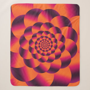 Multicolored psychedelische achtergrond, funky vor sherpa deken